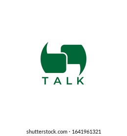 letter bq linked geometric bubble talk symbol logo vector