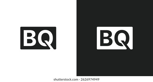 Letter BQ Logo Design Vector