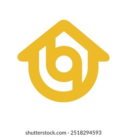 Letter bq qb Haus Logo Symbol Design Template Elemente, Initial qb oder bq Home Logo Vektorgrafik, Immobilien-Logo
