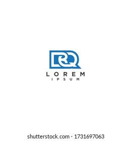 Letter BQ QB logo icon design template elements