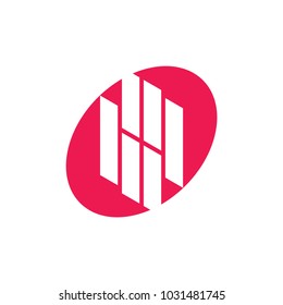 letter bq stripes design logo vector