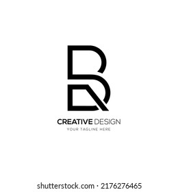 Letter Br creative minimal brand logo design
