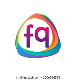 Letter BR logo with colorful splash background, letter combination logo design for creative industry, web, business and company.