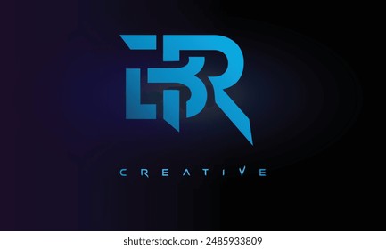 Letter BR logo design creative custom clean two alphabet logo

