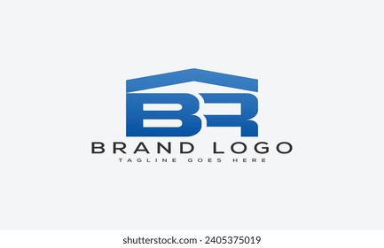 letter BR logo design vector template design for brand.