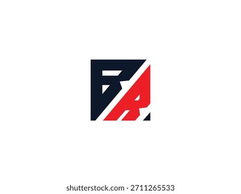Letter BR monogram logo design RB vector logo designs, BR logo