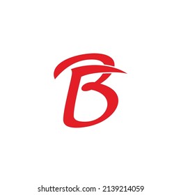 letter br motion curves geometric design logo vector