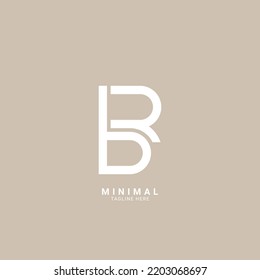 Letter BR, RB logo and icon design template