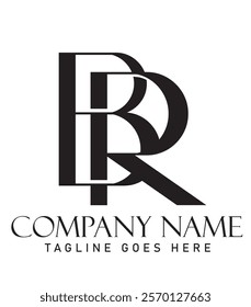 Letter BR or RB vector logo design for luxury, fashion, jewelry, boutique, and startup