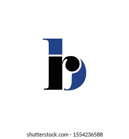 Letter BR simple logo design vector