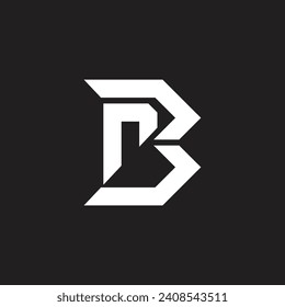 letra br slice joven logo de diseño vector 
