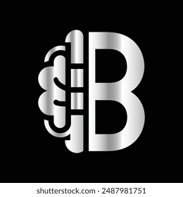 letter Brain logo and icon vector illustration template design.
Letter Brain Idea Logo.