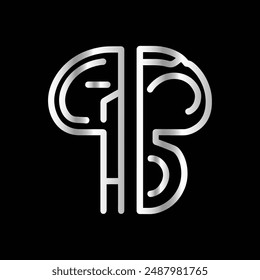 Diseño de la Plantilla de la Ilustración vectorial del logotipo y del icono de Brain.
Logo de la Idea Cerebral.