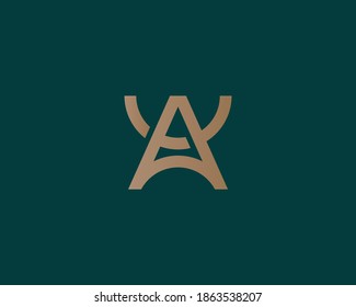 Letter A Brand Logo Design Minimalist Template Vector svg