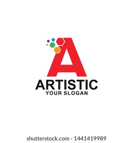 letter a , brand logo template vector
