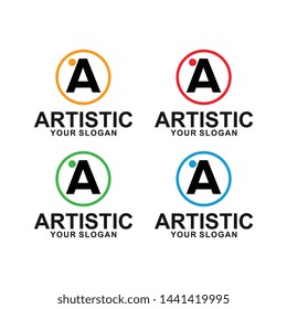 letter a , brand logo template vector