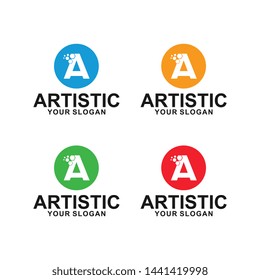 letter a , brand logo template vector