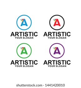 letter a , brand logo template vector
