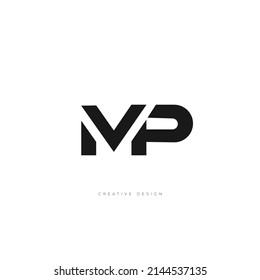 letter branding design MP logo