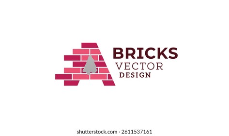 A letter brick vector logo design