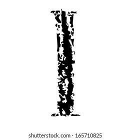 Letter I Brushed