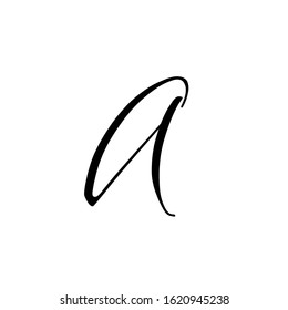 A letter brushstyle handwritten vector
