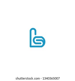 letter BS modern logo template