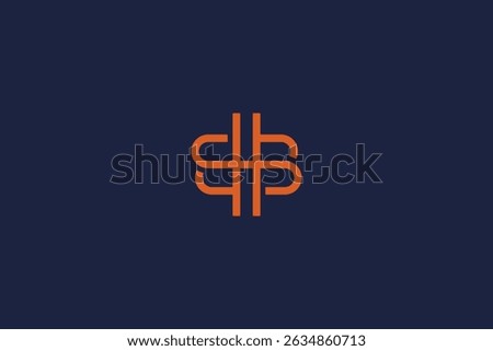 letter bsb, sbb, bhb logo icon concept vector logo design template elements