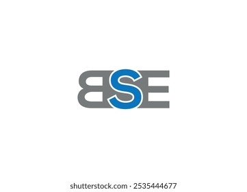 Letter BSE logo design Initial vector Custom brand logo template