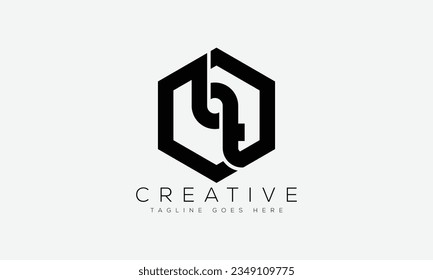 Letter BT logo design template vector illustration.