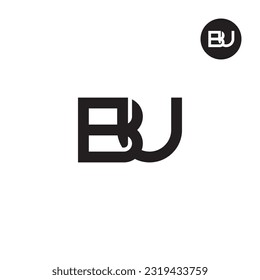 Letter BU Monogram Logo Design