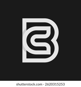 Letter BU or UB Monogram Logo, usable for brand and company logos, vector illustration