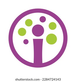 i letter bubble dot logo design