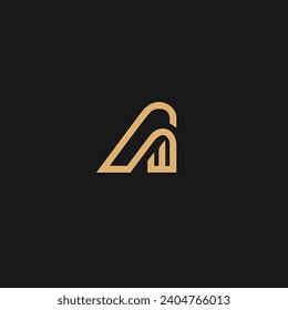 Letter A Build Icon Logo Monogram vector Business,
