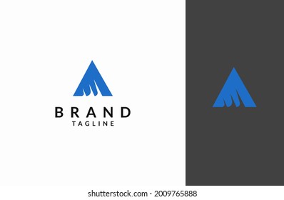 Plantilla de diseño de logotipo de construcción de carta A 