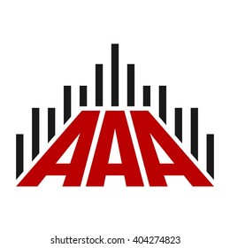 letter and building logo vector.