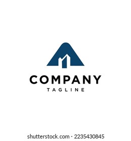 Plantilla vectorial de icono del logotipo de construcción de letras
