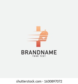 Letter I with Burger Logo
