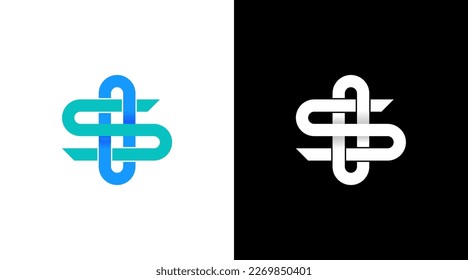 letter so business financial logo vector monogram icon Design template