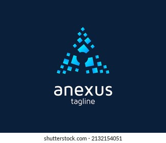letter a business logo design vector