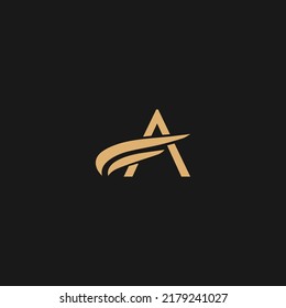 A Letter Business Logo Template. Initial A logo design for financial, A abstract