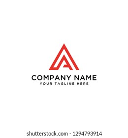 letter A business logo, template - vector