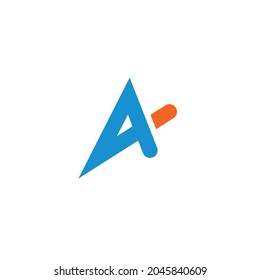 A Letter  Business Template Vector icon