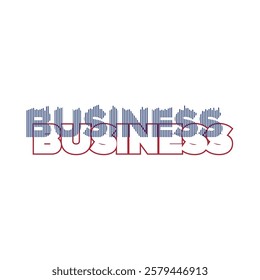 letter business vector design with creative broken line elements
