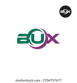 Buchstaben BUX Logo Design Initialen