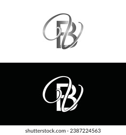 Letter BV luxury modern monogram logo vector design, logo initial vector mark element graphic illustration design template