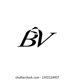 Letter BV New Logo Vector