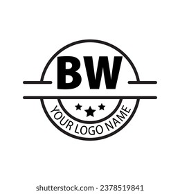 letter BW logo. B W. BW logo design vector illustration for creative company, business, industry