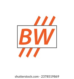 letter BW logo. B W. BW logo design vector illustration for creative company, business, industry