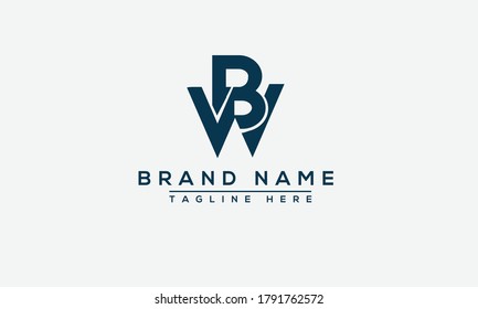 Letter BW logo icon design template elements 